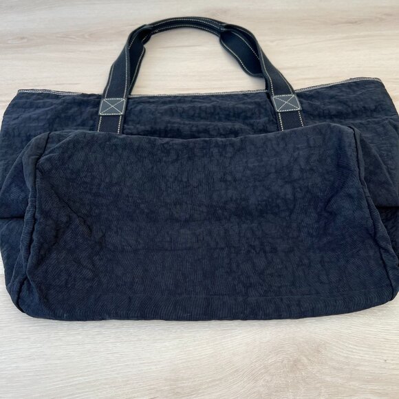 Vintage Early 2000s Kipling Women's Black Large Travel Tote Bag / Minimalist - Picture 10 of 16